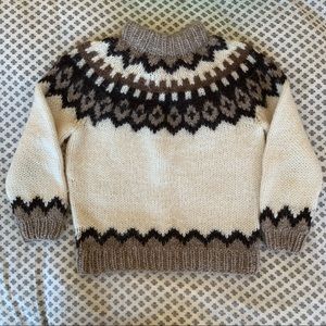 Vintage Icelandic wool sweater